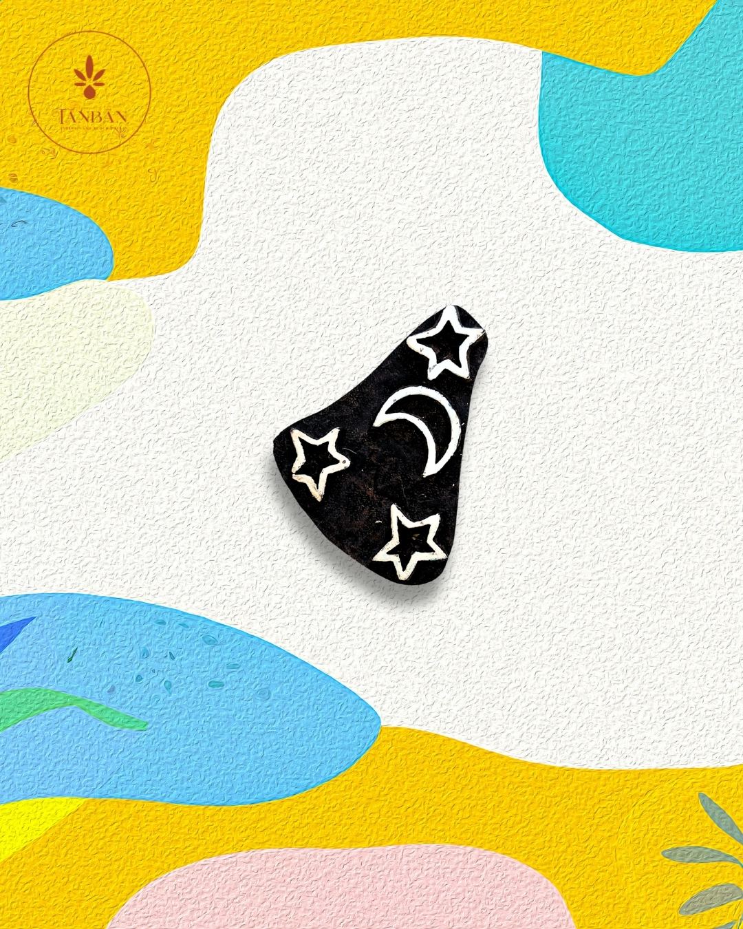Kids Special Wooden Handcarved Blocks/Moon and stars - Traditional Block Printing & Decoration