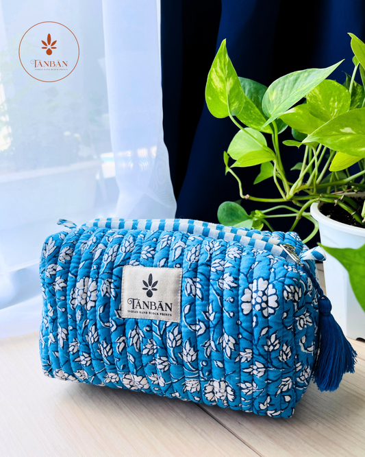 Hand Block Printed pouch - Small