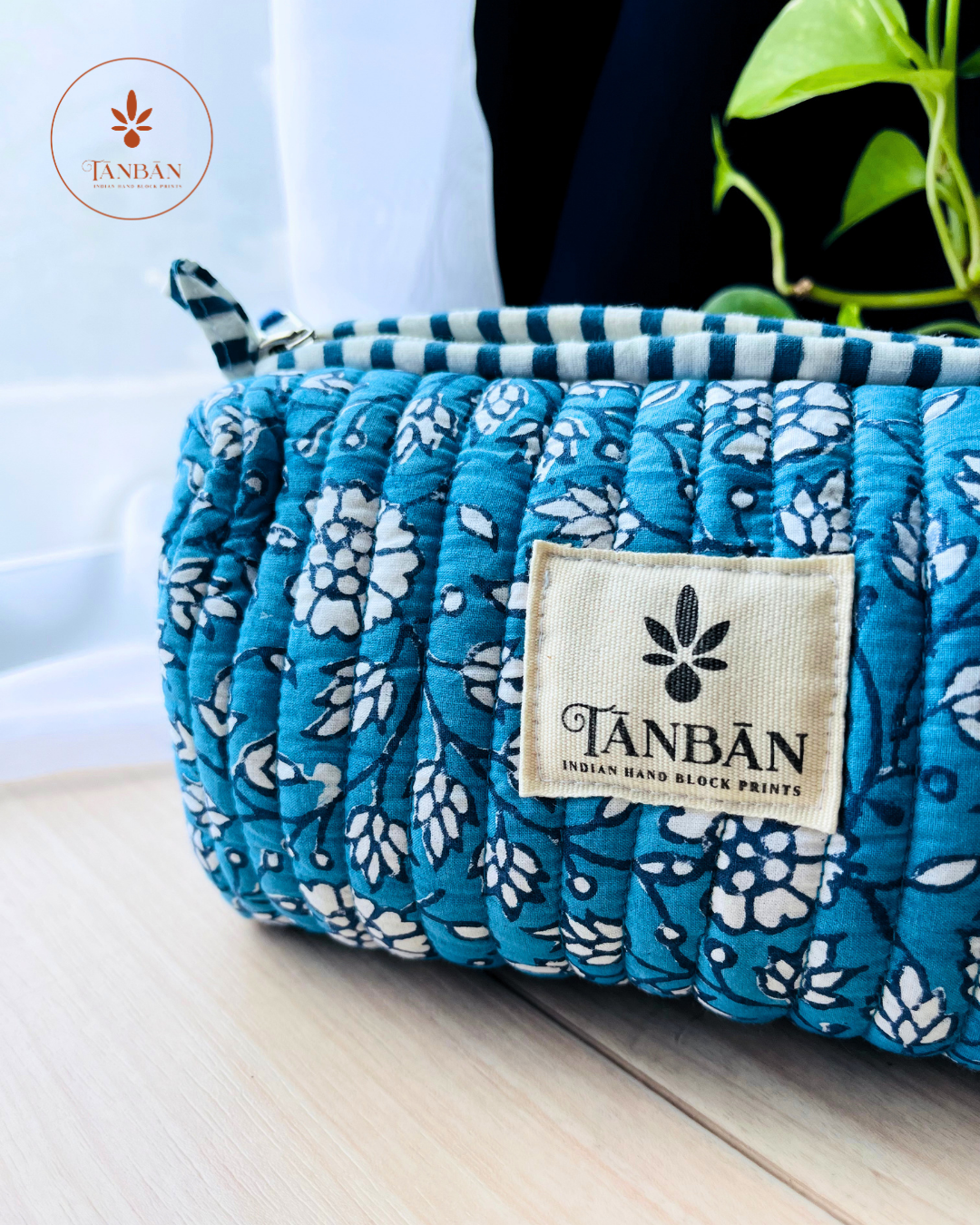 Hand Block Printed pouch - Small