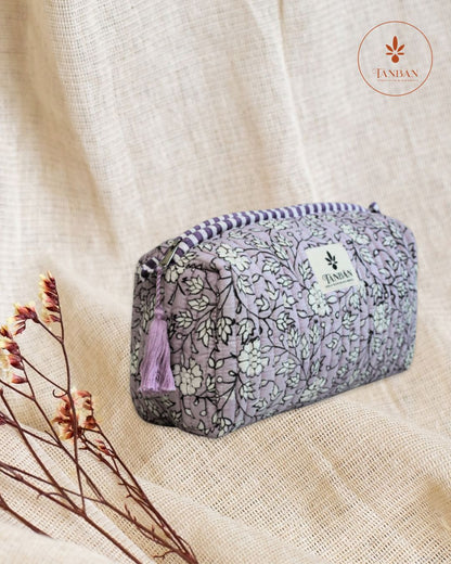 Hand Block Printed pouch - Large