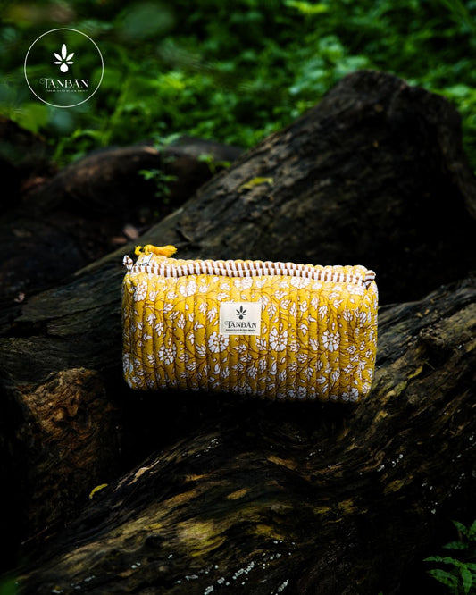 Hand Block Printed pouch - Medium