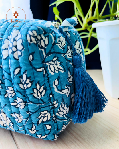 Hand Block Printed pouch - Small