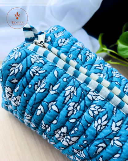 Hand Block Printed pouch - Small