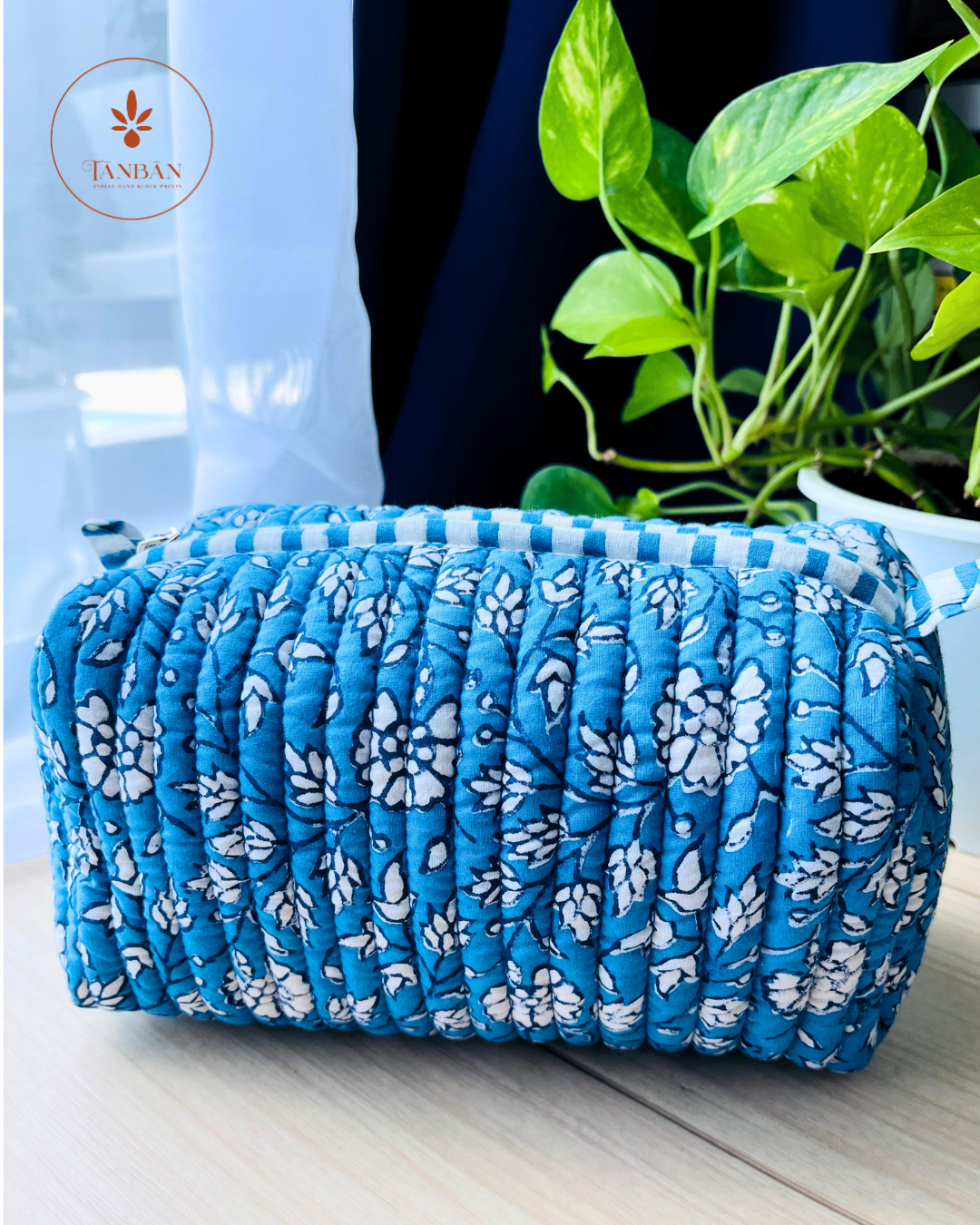 Hand Block Printed pouch - Small