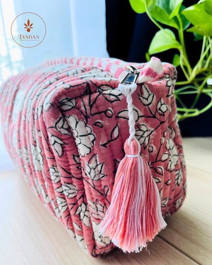 Hand Block Printed pouch - Large