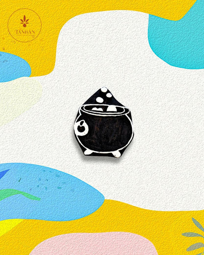 Kids Special Wooden Handcarved Blocks/Cauldron - Traditional Block Printing & Decoration