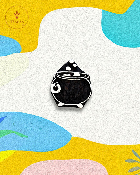 Kids Special Wooden Handcarved Blocks/Cauldron - Traditional Block Printing & Decoration