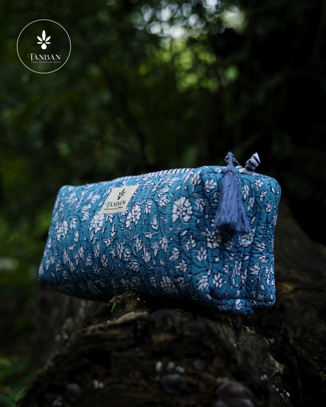 Hand Block Printed pouch - Medium