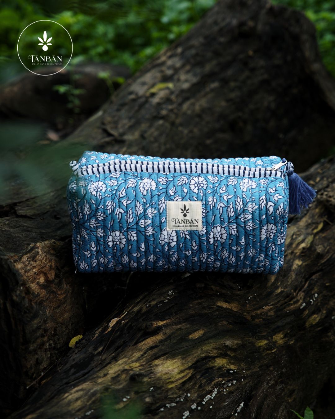 Hand Block Printed pouch - Large (Copy)