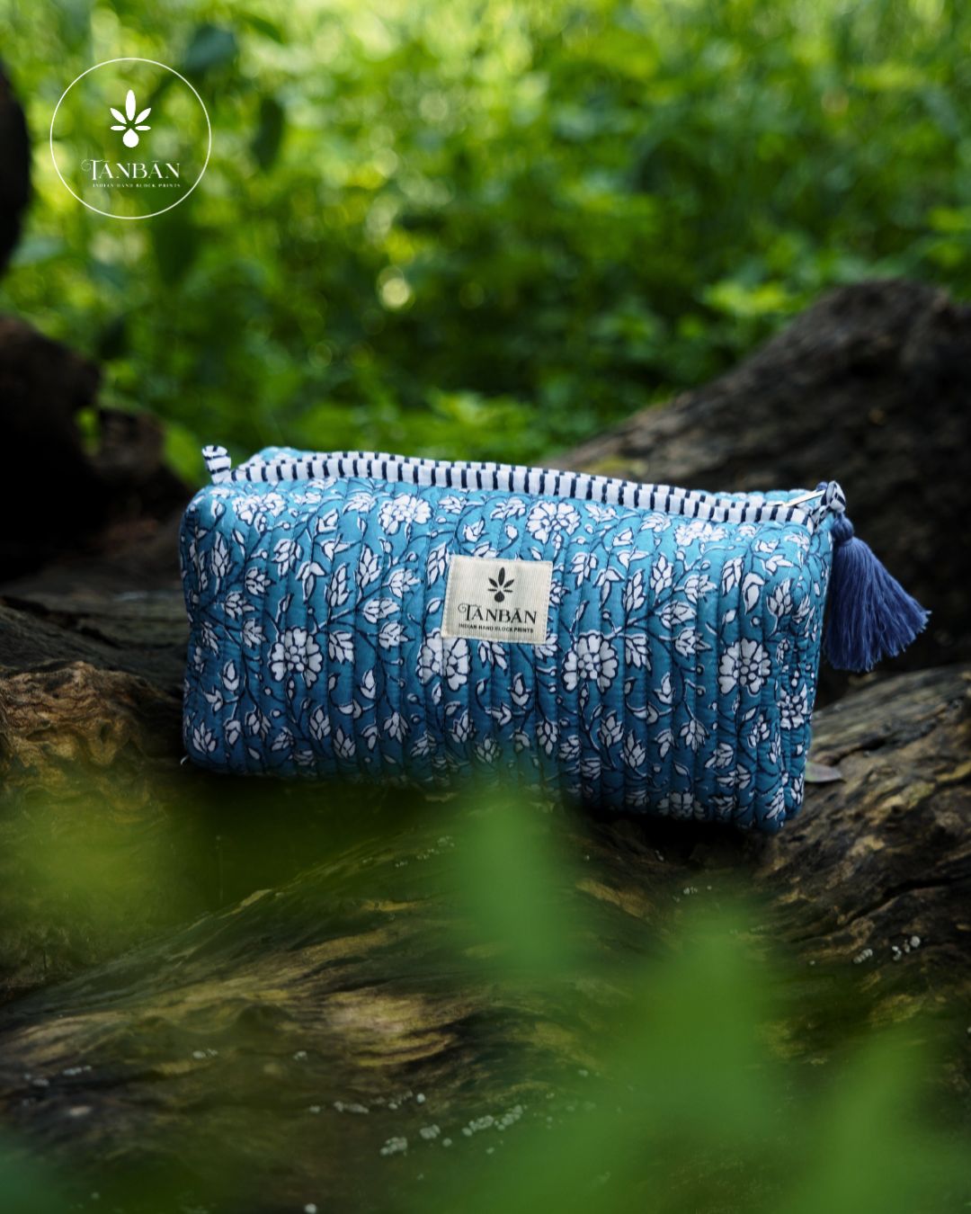 Hand Block Printed pouch - Large (Copy)