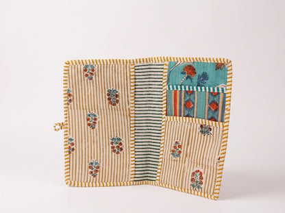 Hand Block printed Book Organizer