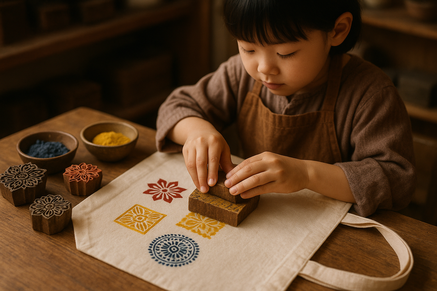 Indian Handblock Print Workshop@Fukushima / インドハンドブロックプリント ワークショップ@福島